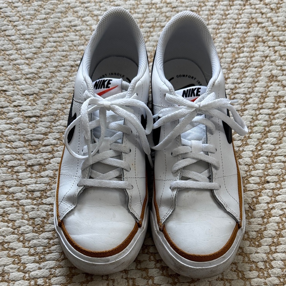 Nike Women’s White and Tan Sneakers